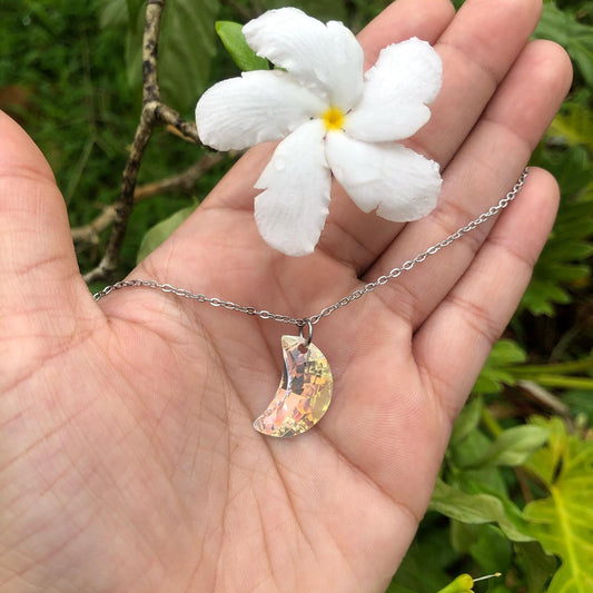 Big Moon Necklace | Stainless Steel